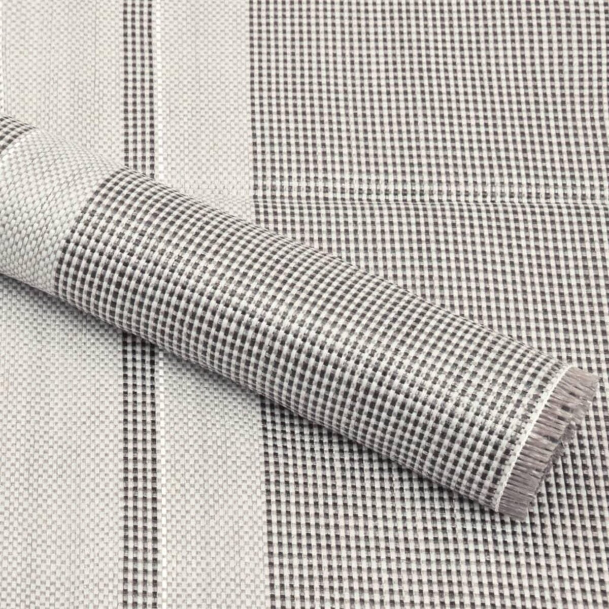 VIDAXL Tapis de tente 650x250 cm Gris fonce