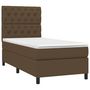 Voir la diapositive 3 : VIDAXL Sommier a lattes de lit avec matelas Marron fonce 80x200 cm