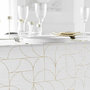 Voir la diapositive 3 : Paris Prix Nappe Antitache  Louxor  140x240cm Blanc & Or