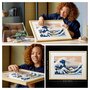 LEGO Art 31208 Hokusaï - La grande vague, et de Décoration Murale Japonaise, Tableau Océan, Loisir