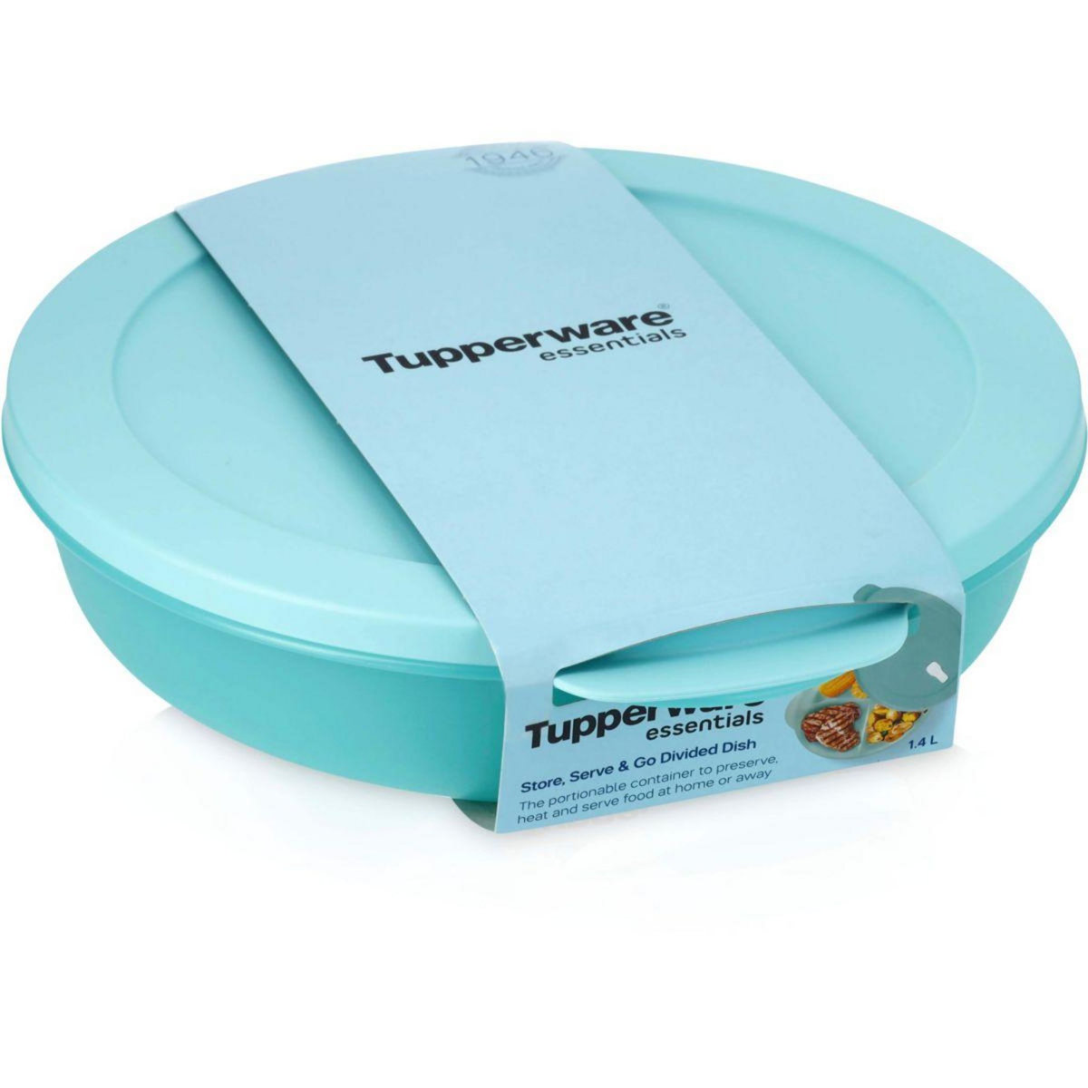 TUPPERWARE Boîte hermétique Grande assiette Crystalwave 1.4L