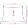 Voir la diapositive 6 : VIDAXL Voile d'ombrage 160 g/m^2 Anthracite 4/5x3 m PEHD
