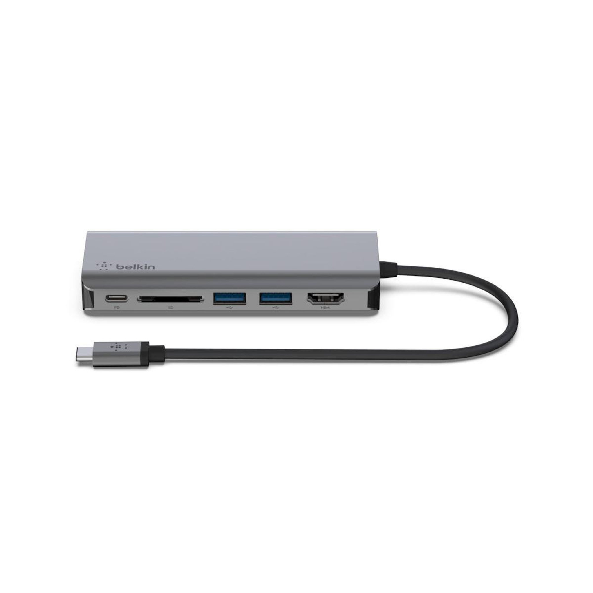 Voir la diapositive 2 : Belkin Hub usb c usb-c /multiports 6 en 1