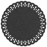 Paris Prix Set de Table Rond à Paillettes  Guirlande  38cm Noir