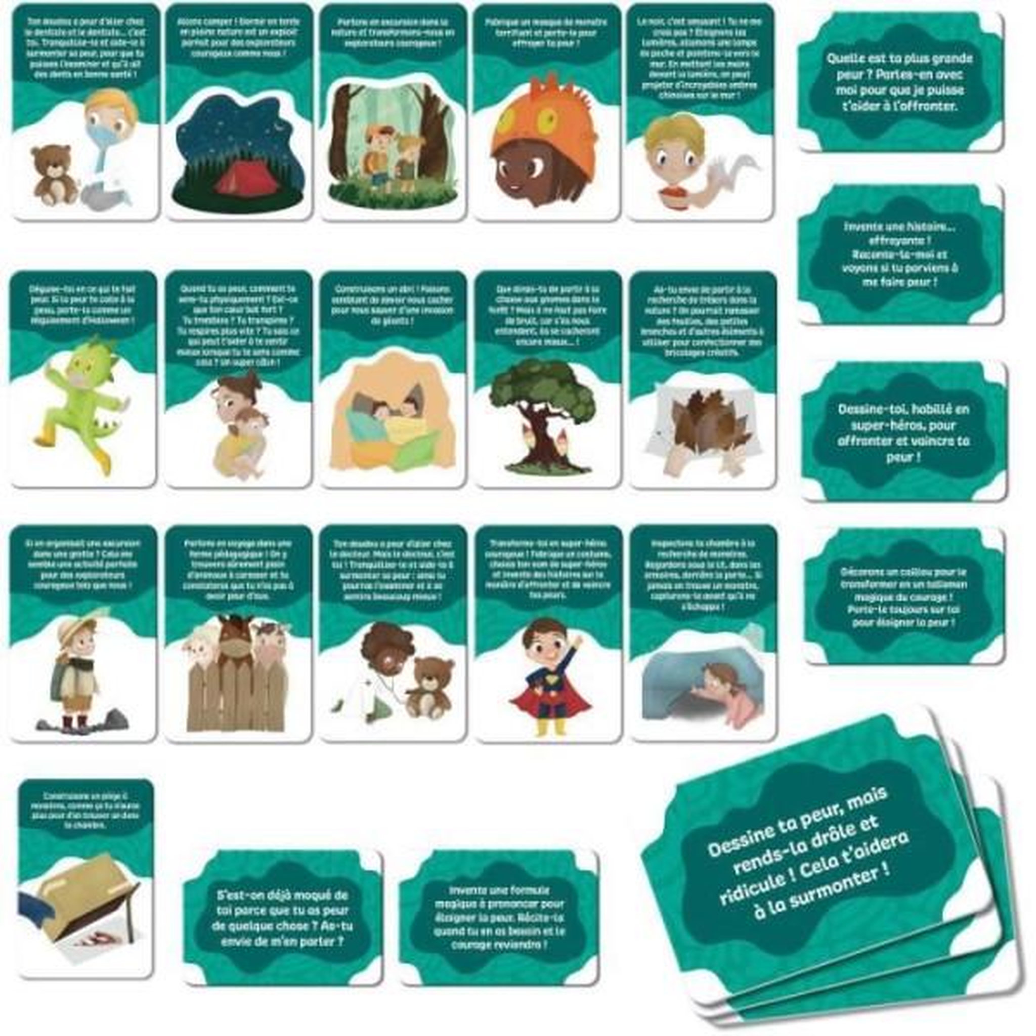 Voir la diapositive 2 : LISCIANI GIOCHI Jeu de cartes pour les enfants courageux - Jeu Éducatif - LIFE SKILLS - Cartes illustrées