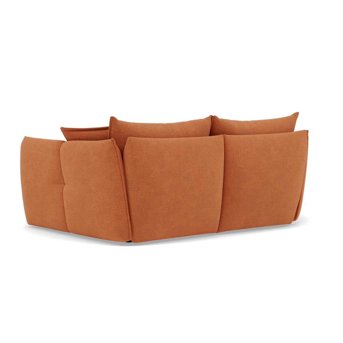 LISA DESIGN Cassiopee - canapé droit 3 places assise profonde en tissu texturé