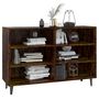 Voir la diapositive 3 : VIDAXL Buffet Chene fume 103,5x35x70 cm Bois d'ingenierie