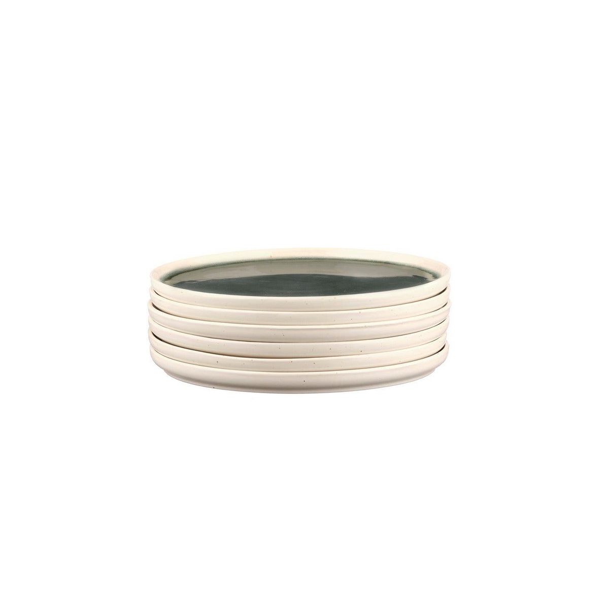 BJORN Assiette OXYGEN Ø21,5cm - 6 pièces - Vert de gris