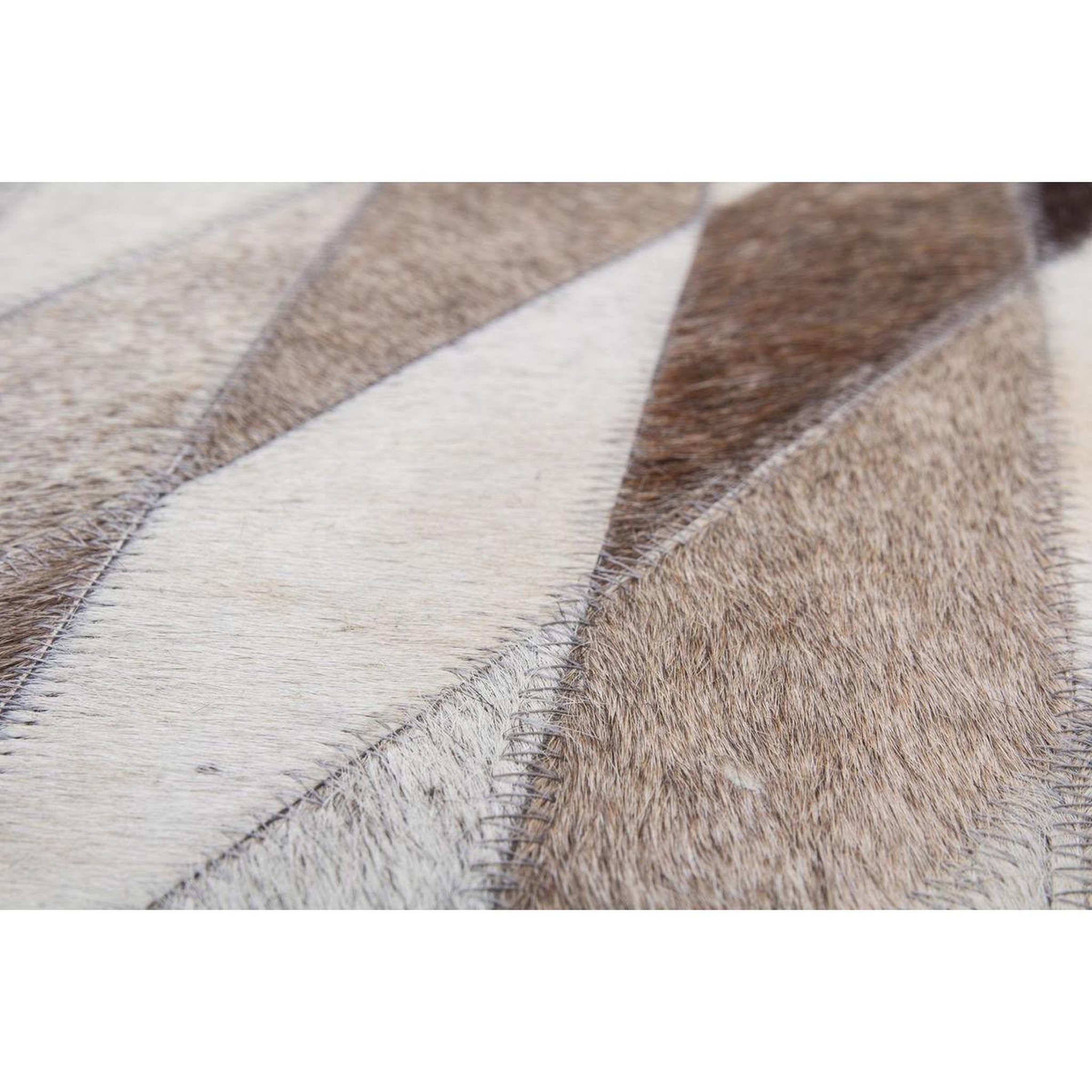 Voir la diapositive 3 : Paris Prix Tapis en Cuir Fait Main  Lavish  Gris
