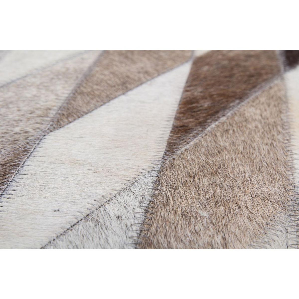 Paris Prix Tapis en Cuir Fait Main  Lavish  Gris