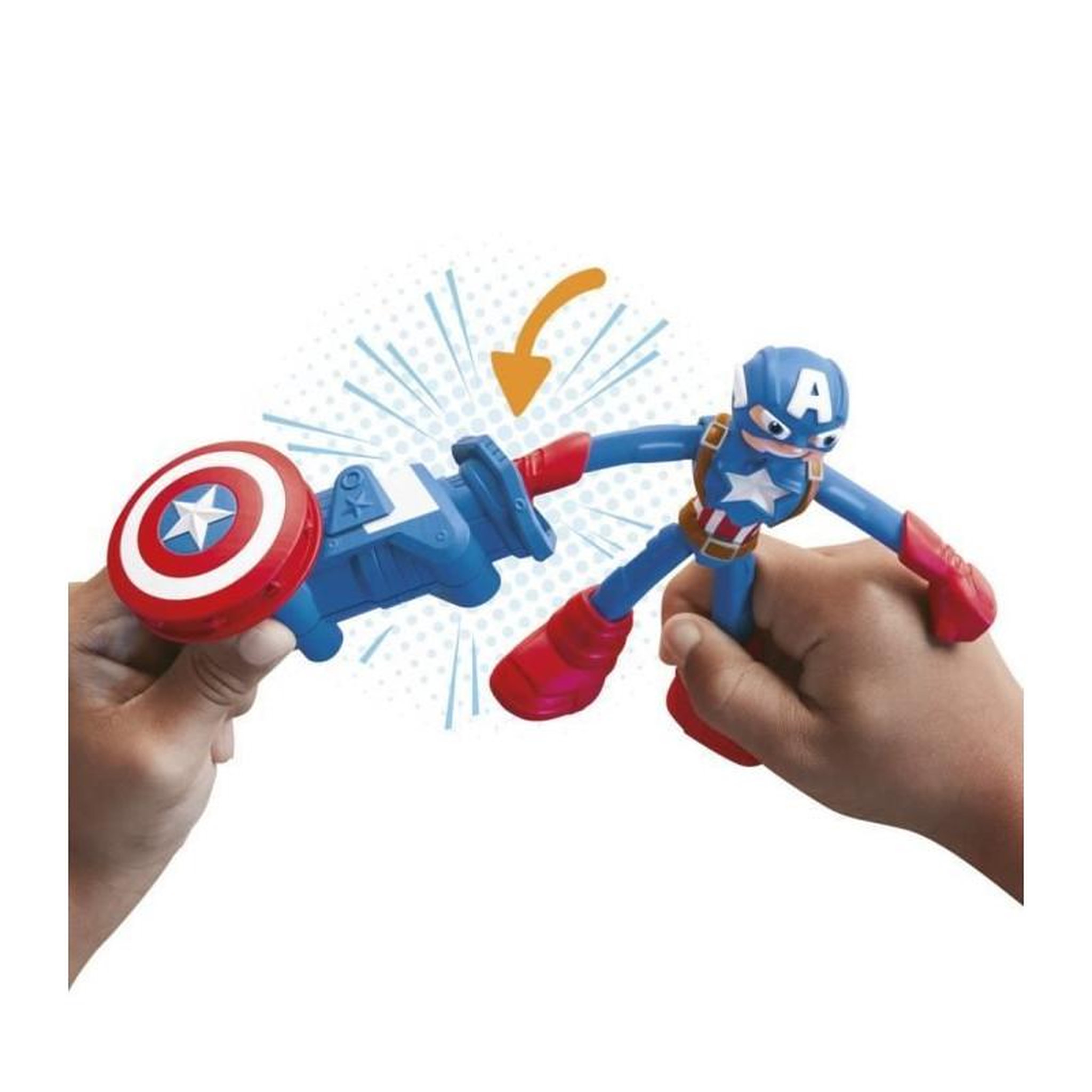 Voir la diapositive 5 : PLAYDOH Play-Doh Captain America, coffret Bouclier tamponneur avec figurine flexible, accessoires et pâte a modeler, des 4 ans, Marvel
