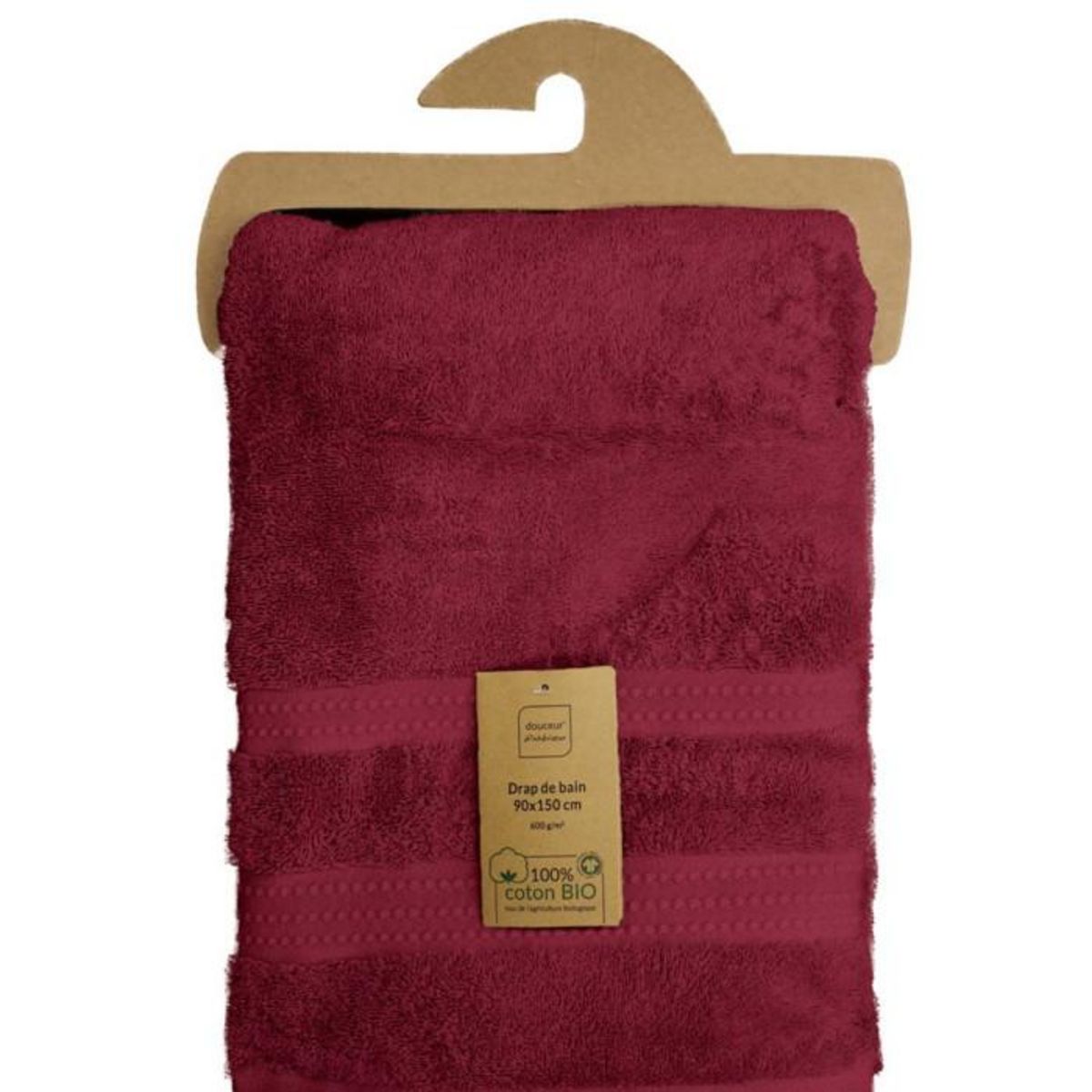 Paris Prix Drap de Bain  Excellence  90x150cm Bordeaux