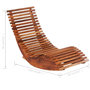 Voir la diapositive 5 : VIDAXL Chaises longues basculantes lot de 2 bois d'acacia