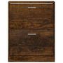 Voir la diapositive 5 : VIDAXL Armoire a chaussures Chene fume 59x17x81 cm Bois d'ingenierie