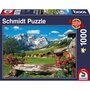 Schmidt Puzzle 1000 pièces : Paysage de montagne idyllique