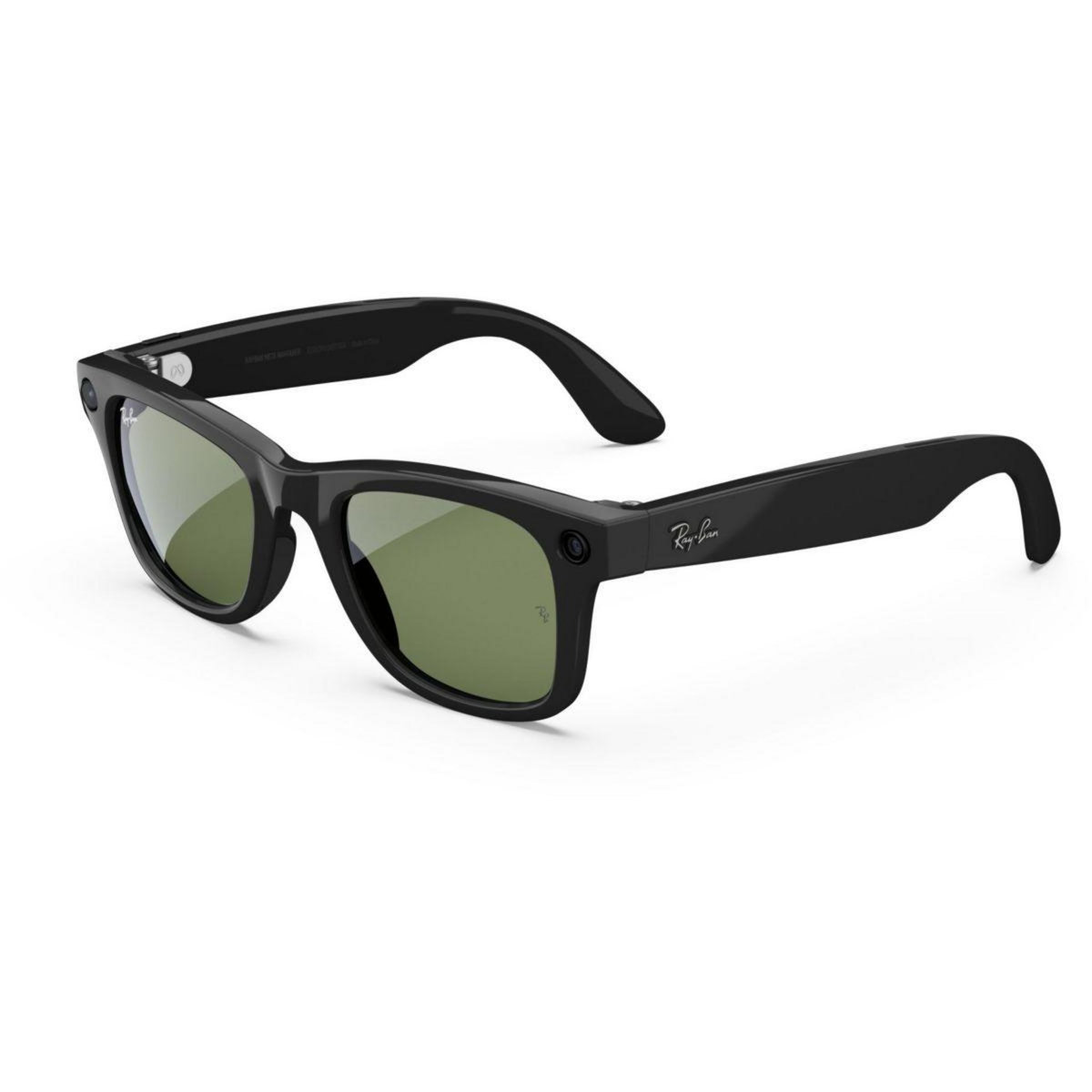 META Lunettes connectées Ray-Ban Wayfarer, Noir Brillant, Vert G15