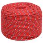 Voir la diapositive 2 : VIDAXL Corde de bateau Rouge 8 mm 250 m Polypropylene