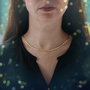 Voir la diapositive 2 : L'ATELIER D'AZUR Collier Femme Maille Anglaise - Or Jaune