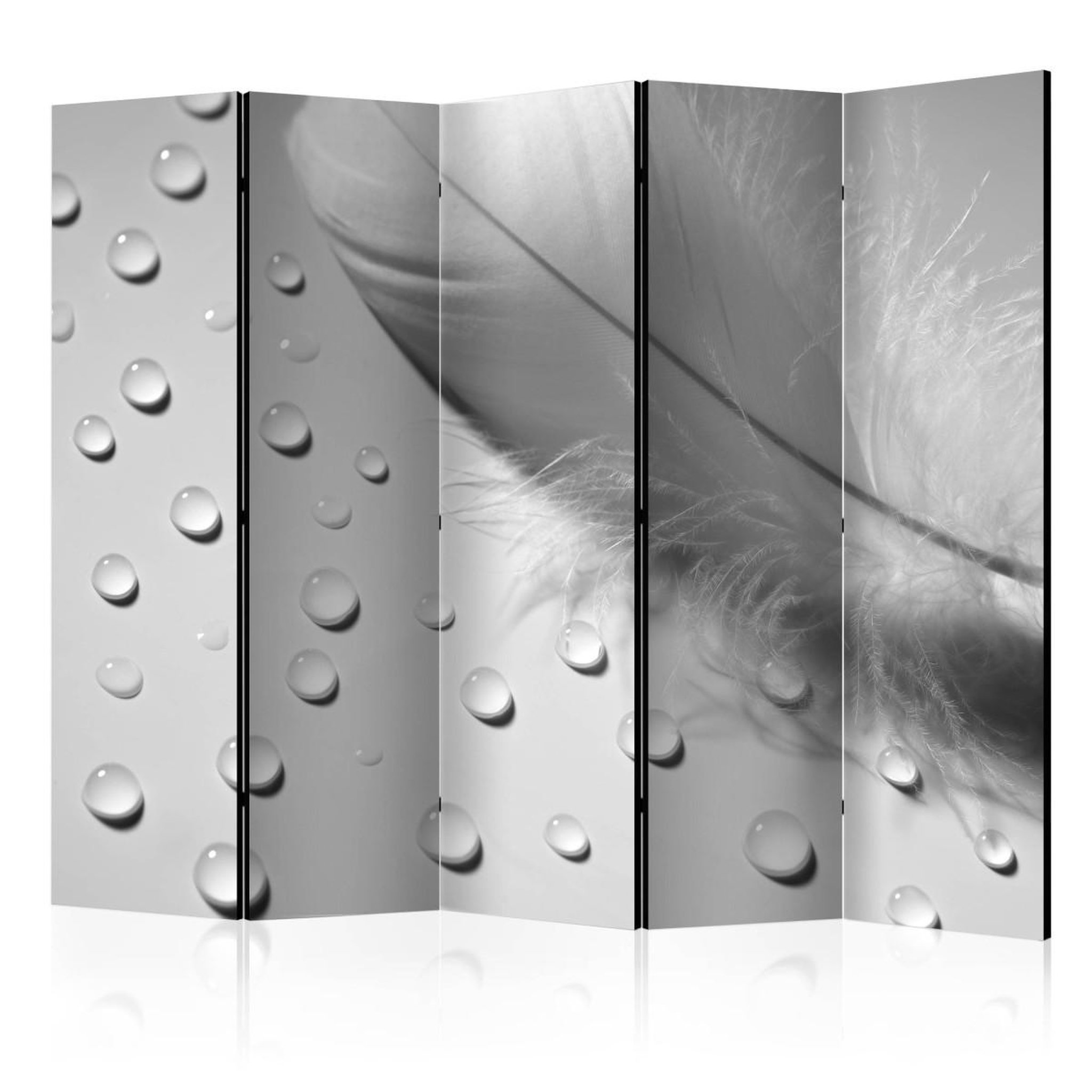 Paris Prix Paravent 5 volets  white feather  172x225cm