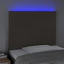 Voir la diapositive 3 : VIDAXL Tete de lit a LED Taupe 100x5x118/128 cm Tissu