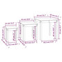 Voir la diapositive 6 : VIDAXL Tables gigognes 3 pcs Bois de pin massif