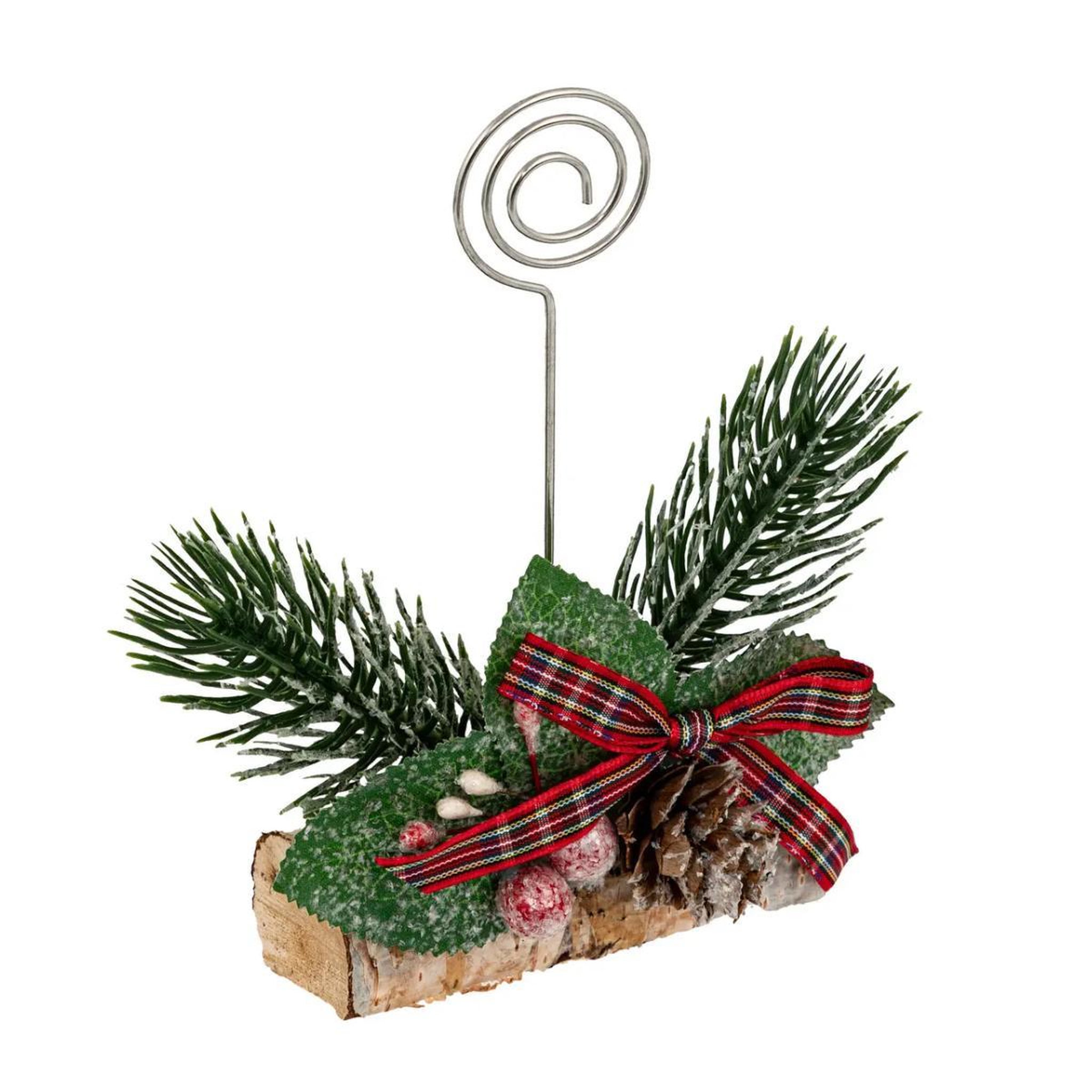 ATMOSPHERA Cavalier de table  branche & baies  15cm vert