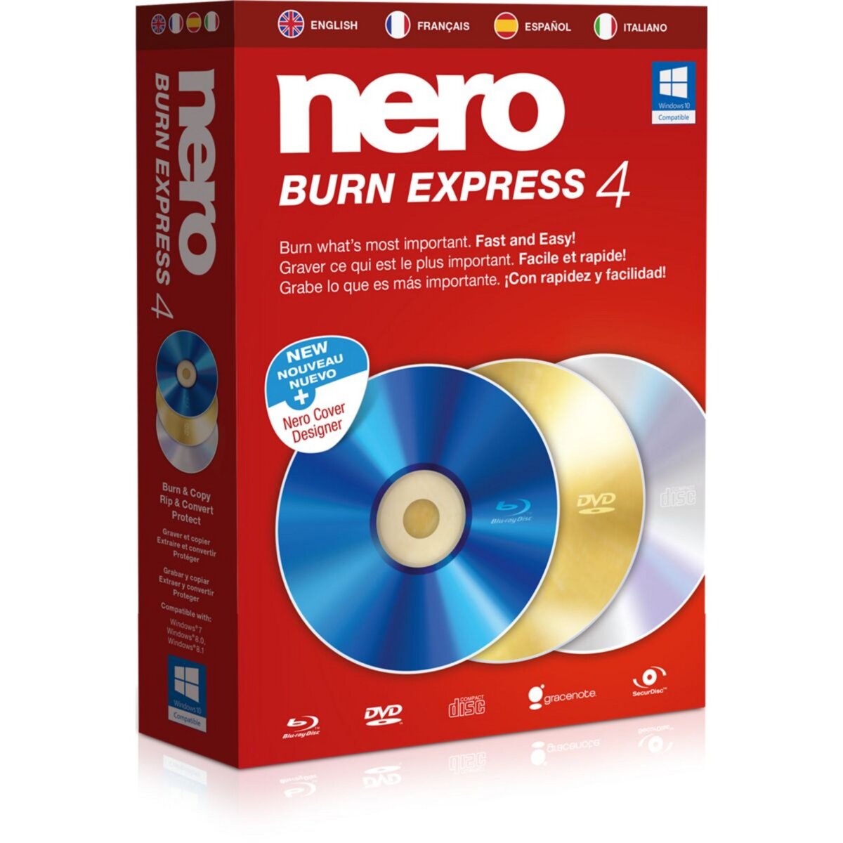 Nero Logiciel de bureautique Burn Express 4