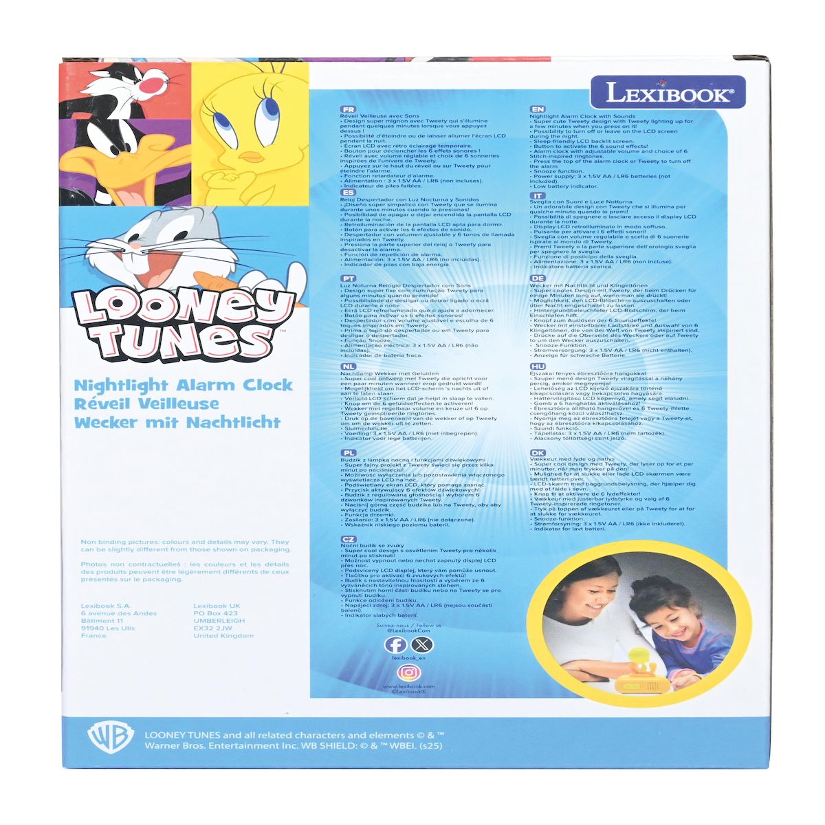 Lexibook Réveil - Veilleuse Titi avec effets sonores