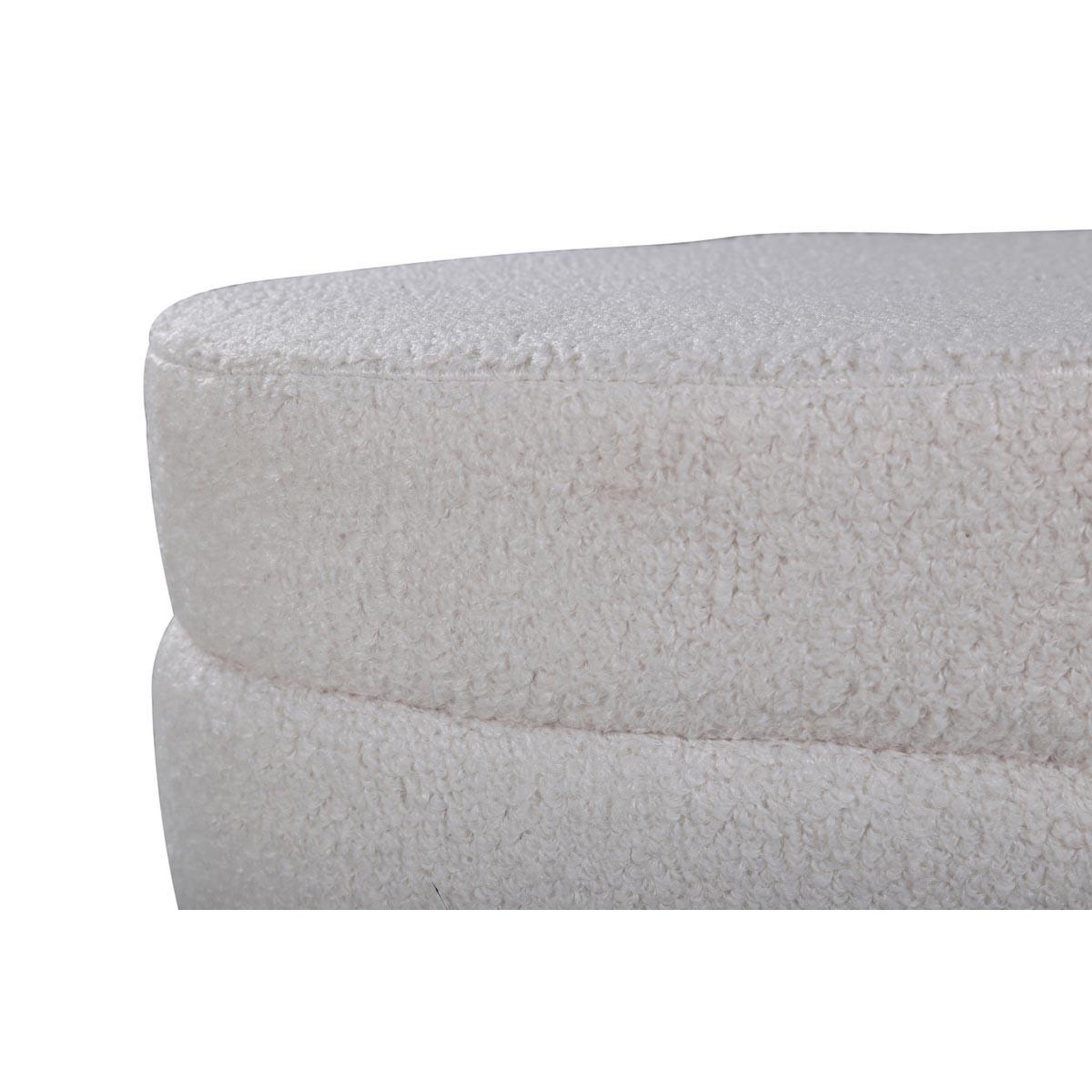 Voir la diapositive 4 : Paris Prix Pouf design bouclette  otto  100cm blanc cassé