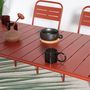 Voir la diapositive 6 : CONCEPT USINE Salon de jardin repas 6 places terracotta BERGAME