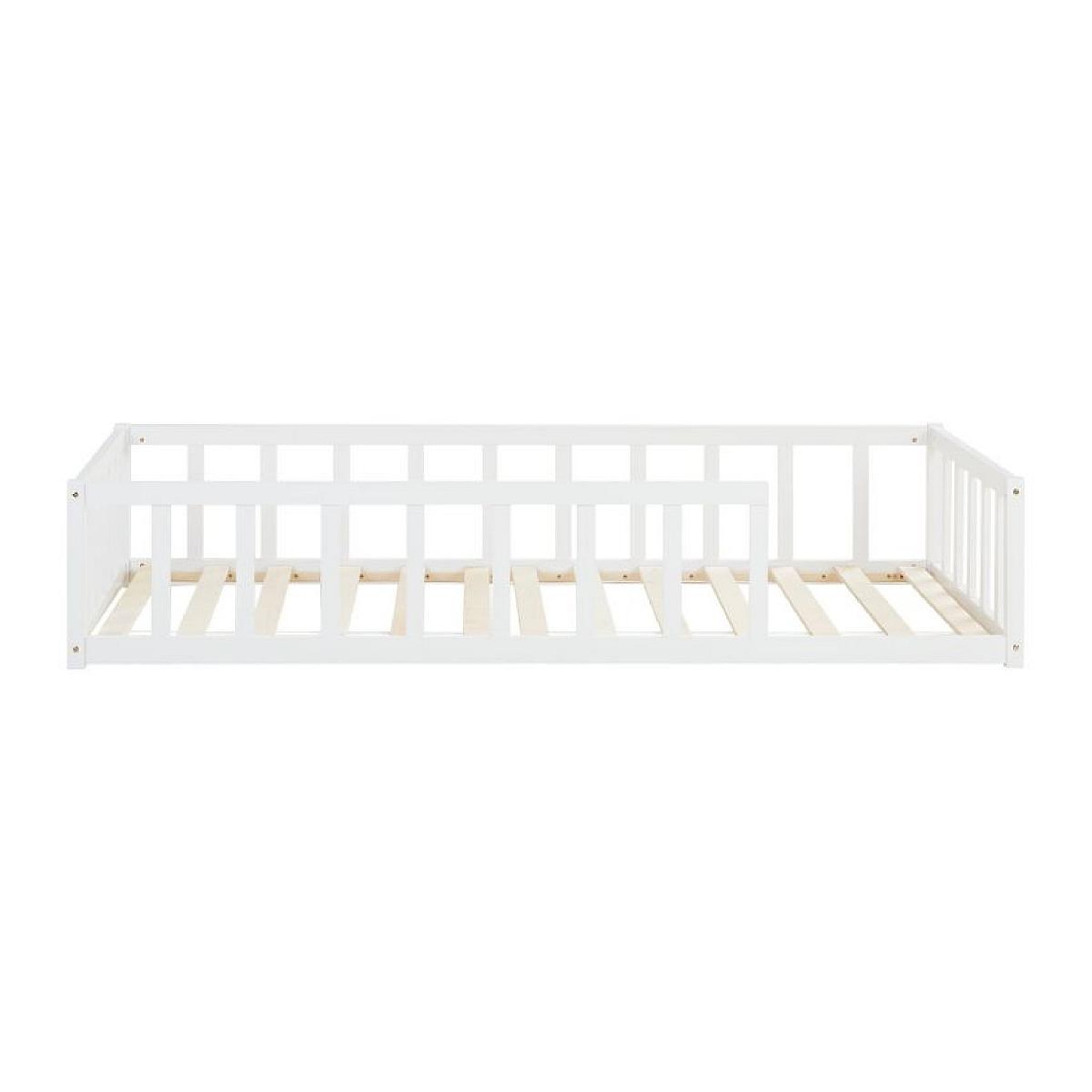Voir la diapositive 4 : HomeStyle4U Lit de sol pour tout-petits 90x200 cm