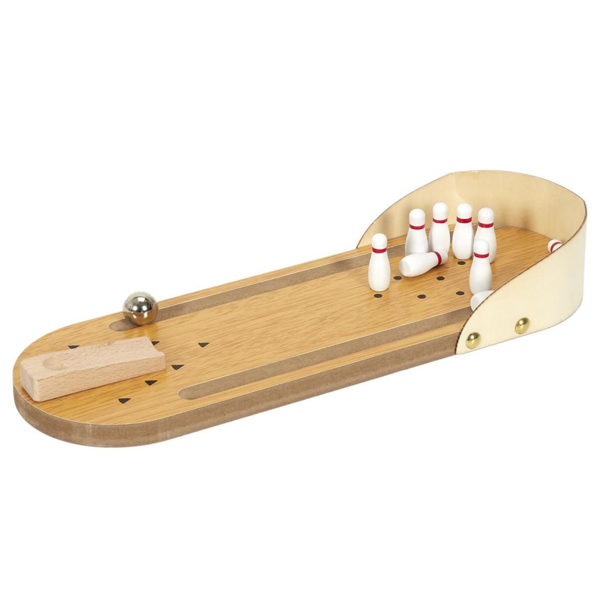 Paris Prix Jeu de Bureau  Bowling  31cm Marron