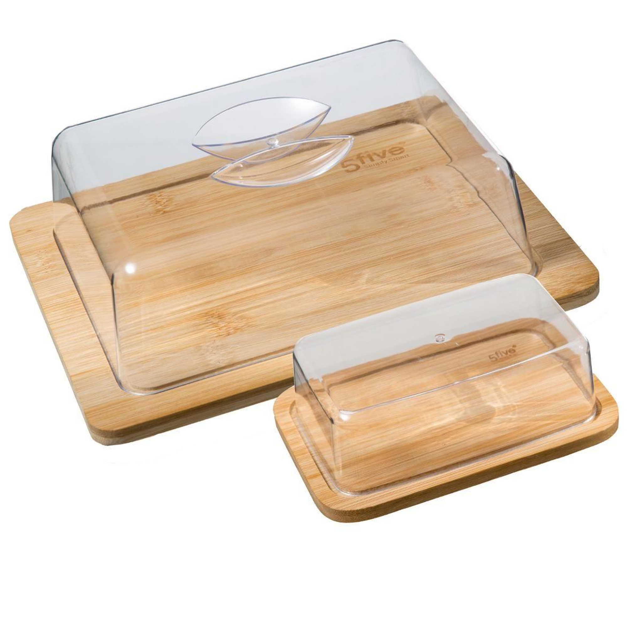 FIVE Boîte à fromage & beurrier  bambou  24cm naturel