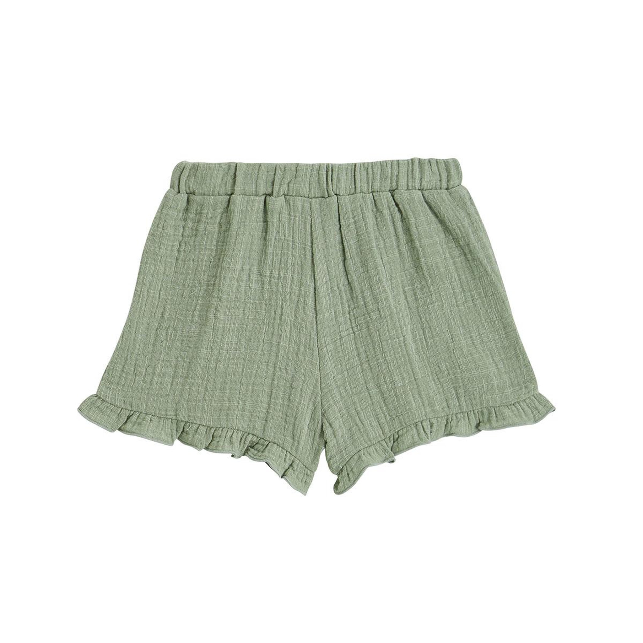 Voir la diapositive 2 : Petit Béguin Short enfant en gaze de coton anaelle