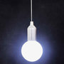 Voir la diapositive 4 : Paris Prix Lampe Suspension Led  Ampoule  110cm Argent