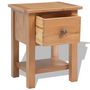 Voir la diapositive 3 : VIDAXL Tables de chevet 2 pcs 36x30x47 cm bois de chene massif