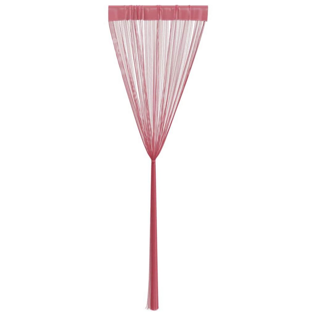 VIDAXL Rideaux a fils 2 pcs rose 100x250 cm