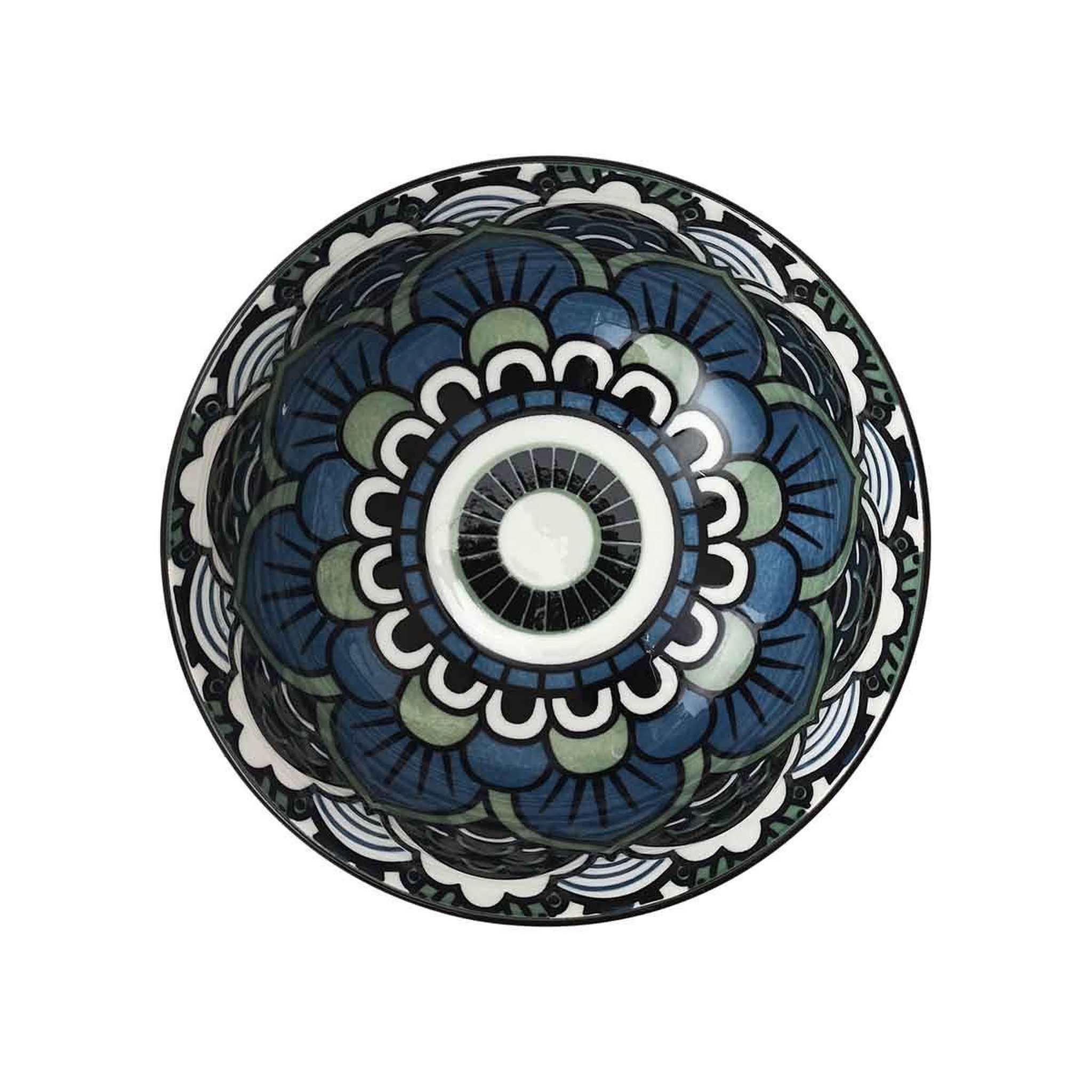 Voir la diapositive 2 : The Home Deco Factory Coupelle en céramique  mandala  22cl bleu