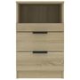 Voir la diapositive 3 : VIDAXL Table de chevet Chene sonoma Bois d'ingenierie