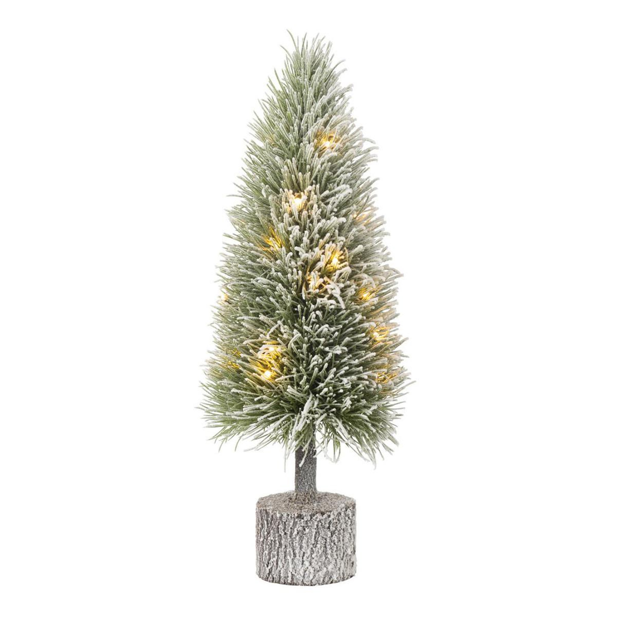 J-LINE Sapin de noël déco à led  russell  60cm vert