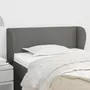 VIDAXL Tete de lit avec oreilles Gris fonce 83x23x78/88 cm Tissu