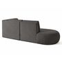Voir la diapositive 4 : LISA DESIGN Santorini - canapé modulable d'angle droit + pouf - 4 places - en tissu texturé