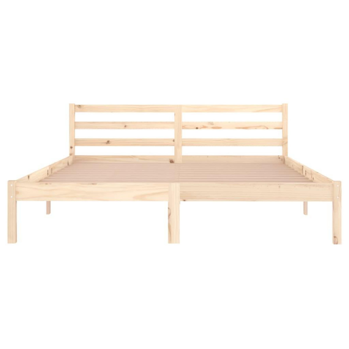 VIDAXL Cadre de lit sans matelas bois massif de pin 160x200 cm