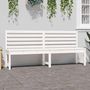 Voir la diapositive 3 : VIDAXL Banc de jardin blanc 201,5 cm bois massif de pin
