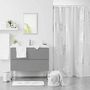 Voir la diapositive 1 : Douceur d'Intérieur Rideau de douche polyester 180x200 Orbella blanc argent