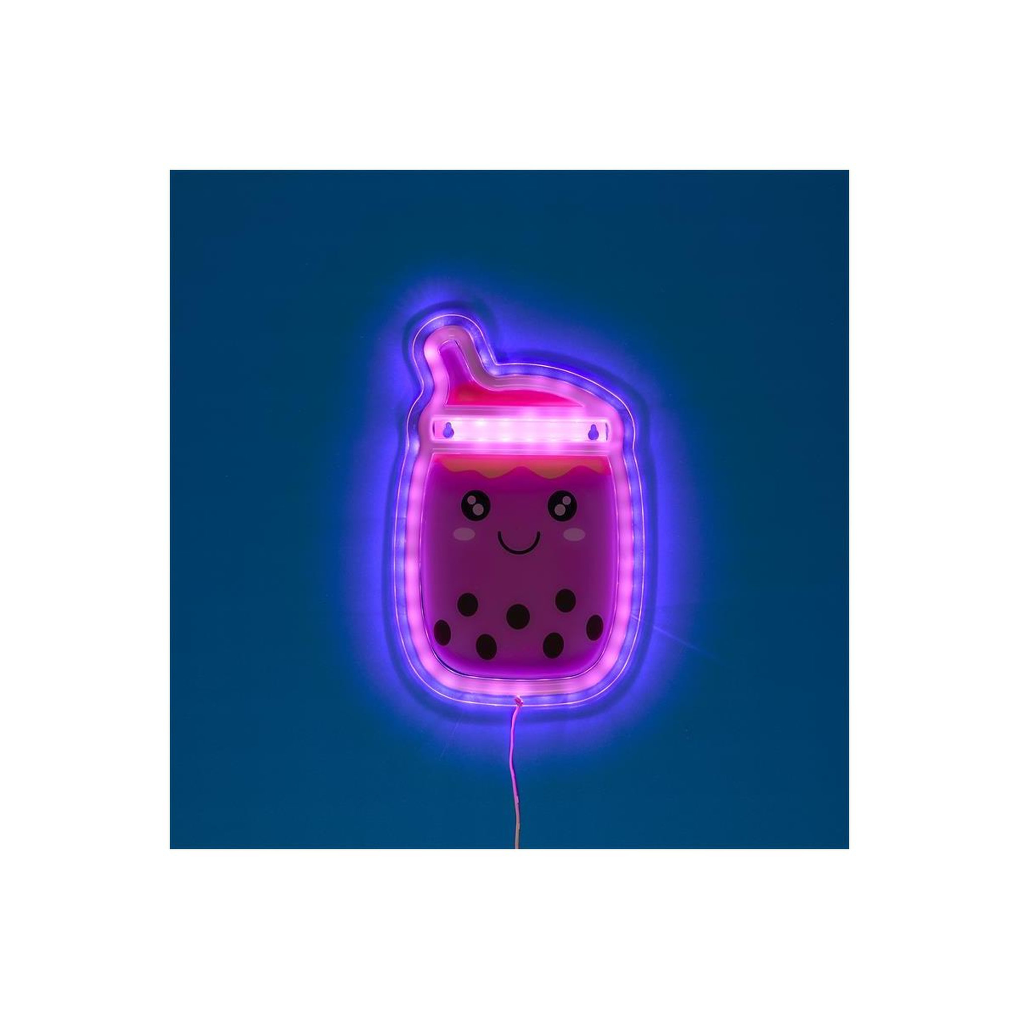 Voir la diapositive 3 : The Home Deco Factory Lampe led effet néon  bubble tea  27cm rose