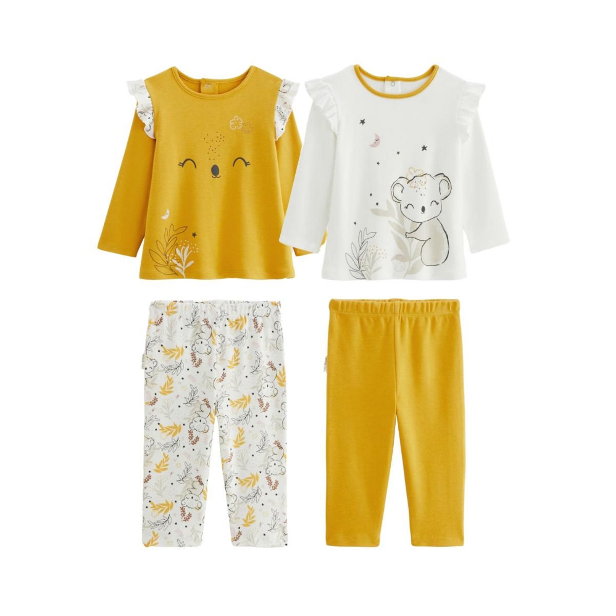 Petit Béguin Lot de 2 pyjamas bébé Adele