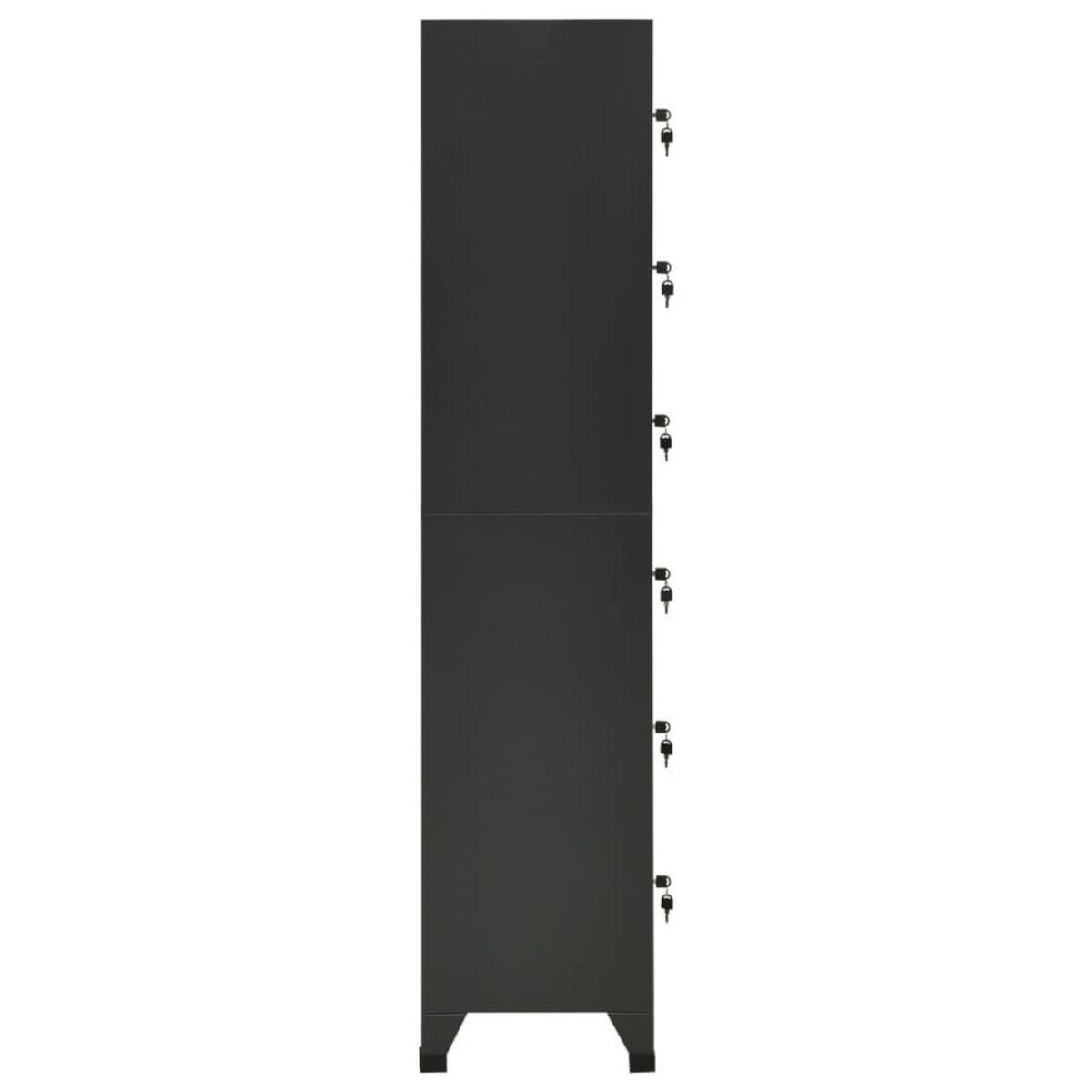 VIDAXL Armoire a casiers Anthracite 38x40x180 cm Acier