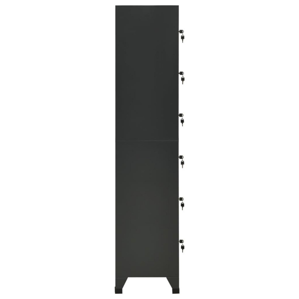VIDAXL Armoire a casiers Anthracite 38x40x180 cm Acier