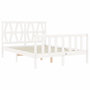 Voir la diapositive 5 : VIDAXL Cadre de lit sans matelas blanc bois de pin massif
